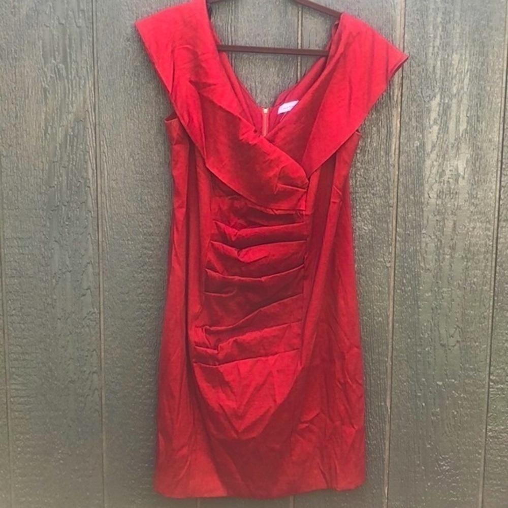 Calvin Klein red formal dress size 16 NWOT